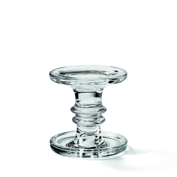 stehender Kerzenhalter gross Standing Candle Holder big glass Format Ø 11 cm x 11 cm 1 Halter pro Packung Grey grau