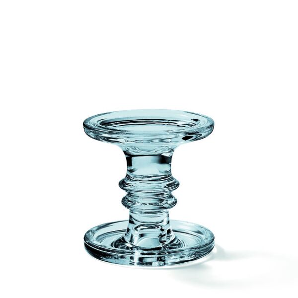 A stehender Kerzenhalter gross Standing Candle Holder big glass Format Ø 11 cm x 11 cm 1 Halter pro Packung Blue blau