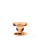 stehender Kerzenhalter klein Standing Candle Holder small glass Format Ø 9 cm x 7 cm 1 Halter pro Packung Light Brown hellbraun