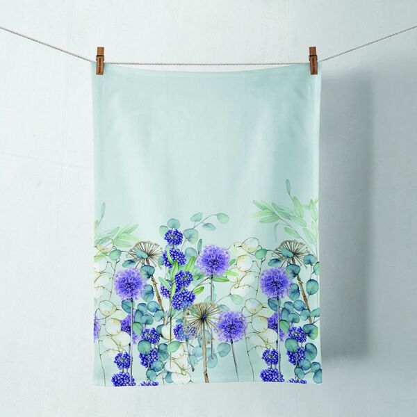 A Geschirrtuch Kitchen towel Format: 50 cm x 70 cm 1 Geschirrtuch pro Packung Lunaria Green Blumen grün