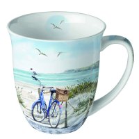 Mug 0.4 L Bike at the Beach - Ambiente Becher - Fine Bone...