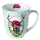 Becher Mug 0.4 L Fine Bone China Ø 10 cm x H 10,5 cm Deer Hirsch