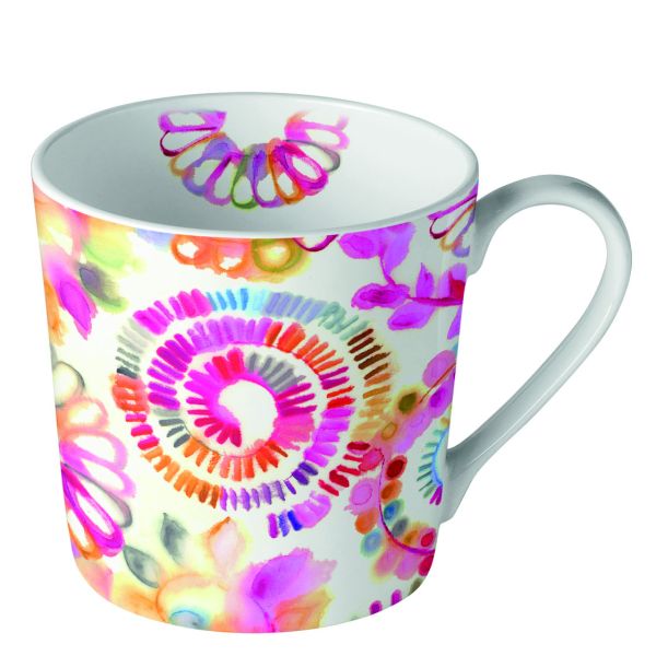 Becher Mug Format: Ø 9 cm x 9 cm 0,3l  1 Becher pro Packung Fantasy Circles Fantasie Kreise