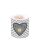 Kerze klein Candle small Format: Ø 7,5 cm x 9 cm 1 Kerze pro Packung Edelweiss Heart Grey Edelweiss Herz grau