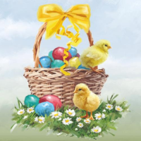 Ostern Cocktail Servietten 25 x 25 cm 3-lagig 20...