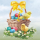 Ostern Cocktail Servietten 25 x 25 cm 3-lagig 20 Servietten Easter Basket Osterkorb mit Eiern und Küken