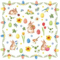 A Ostern Cocktail Servietten 25 x 25 cm 3-lagig 20...