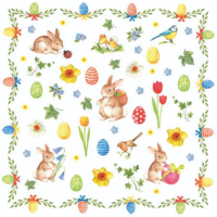 A Ostern Cocktail Servietten 25 x 25 cm 3-lagig 20...