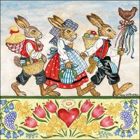 A Ostern Servietten Lunch Napkin Lunch Format: 33 x 33 cm...