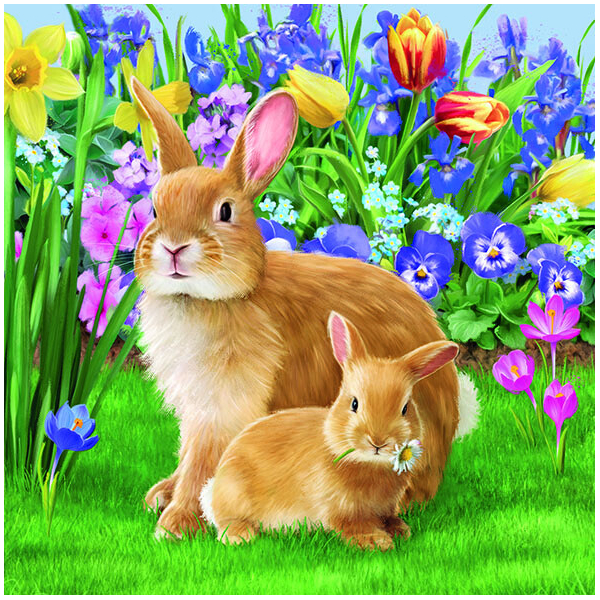 IHR Ostern Servietten – 20 Stück, Mini Eggs Design, 33x33cm, 3-lagig, Creme, Für Festliche Tafel