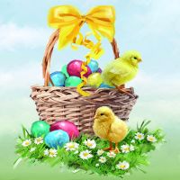Ostern Servietten Lunch Napkin Lunch Format: 33 x 33 cm...