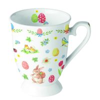 Ostern Becher 0.25 L Easter collage Eier und Hase...
