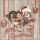 Weihnachten Cocktail Servietten 25 x 25 cm 3-lagig 15 Servietten Curious Kittens Katzen