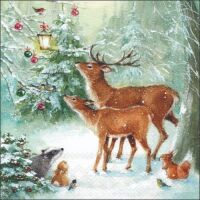 Weihnachten Cocktail Servietten 25 x 25 cm 3-lagig 15...