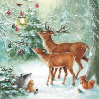 A-2026 Weihnachten Cocktail Servietten 25 x 25 cm 3-lagig...