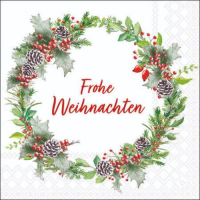 Weihnachten Cocktail Servietten 25 x 25 cm 3-lagig 15...