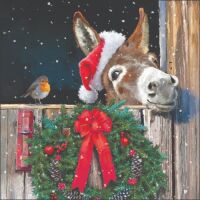 Weihnachten Cocktail Servietten 25 x 25 cm 3-lagig 15...