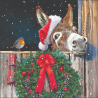 Weihnachten Cocktail Servietten 25 x 25 cm 3-lagig 15...