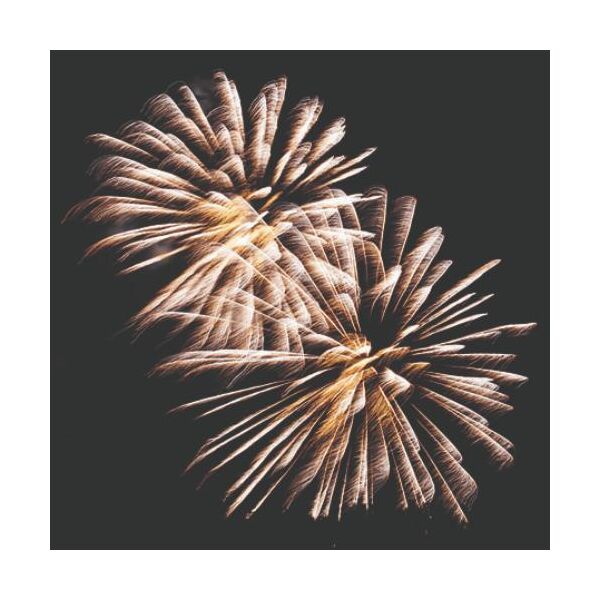 A Silvester Neues Jahr Cocktail Servietten 25 x 25 cm 3-lagig 20 Servietten Golden Firework goldenes Feuerwerk
