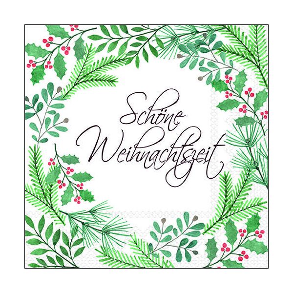 Weihnachten Servietten Lunch Napkin Lunch Format: 33 x 33 cm 3-lagig 20 Servietten Schöne Weihnachtszeit