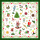 Weihnachten Servietten Lunch Napkin Lunch Format: 33 x 33 cm 3-lagig 20 Servietten Ornaments All Over Green