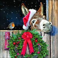 Weihnachten Servietten Format: 33 x 33 cm 3-lagig 20...