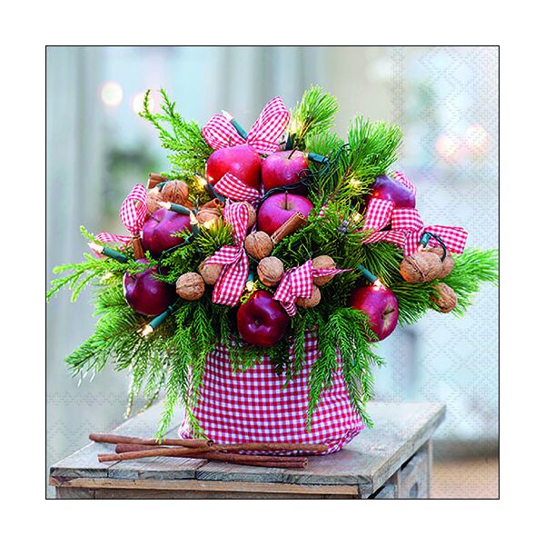 Weihnachten Servietten Format: 33 x 33 cm 3-lagig 20 Servietten Vichy Decoration