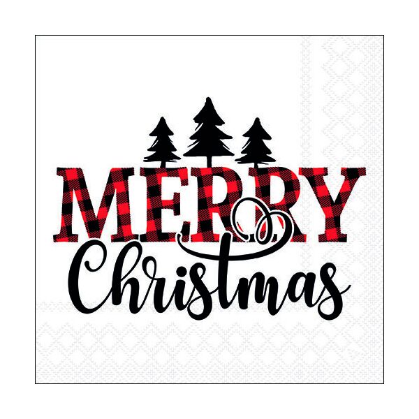 Weihnachten Servietten Format: 33 x 33 cm 3-lagig 20 Servietten Scottish Christmas