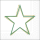 Weihnachten Servietten Format: 33 x 33 cm 3-lagig 20 Servietten Star outline green/gold