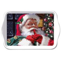Weihnachten Tray Melamine Tablett Format: 13 x 21 cm Hush...