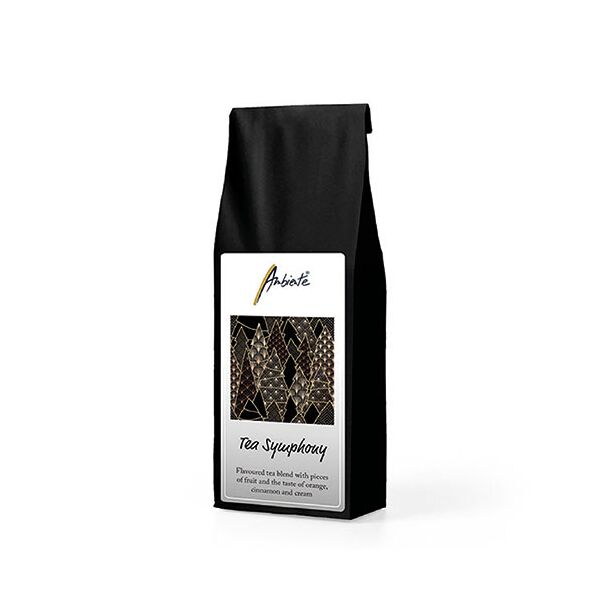 Weihnachten Tüte loser Blatttee 4 x 18 cm 100g Luxury Trees Black Früchtetee
