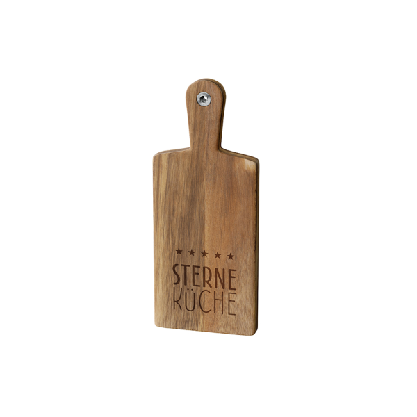Holzbrett -  34 x14 x1,5 cm - "Sterne Küche"