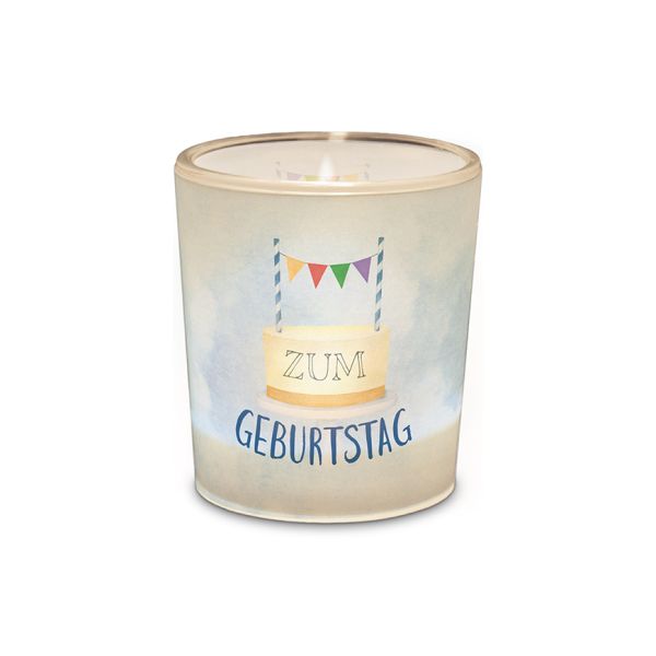 A Licht für Dich Zum Geburtstag - Teelicht in bedrucktem Glas - La Vida