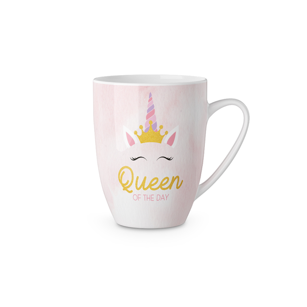 Becher 250ml Queen of the day Einhorn La Vida Geschenke für Dich