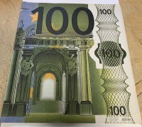 Geschenkpapier 100€- Bogen - 55 x 100 cm - 50 x 70...