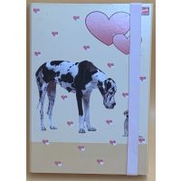 Heftbox DIN A4 Sammelbox für Schulhefte Dogge Hund...
