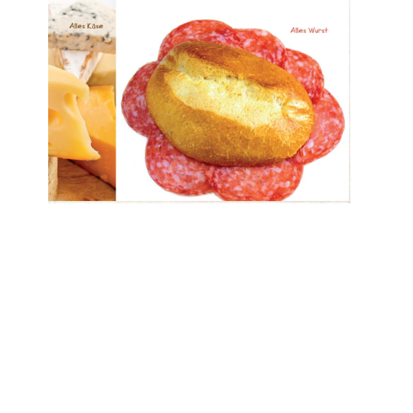 Allgemeine Wünsche  - Postkarten – Format: 11,5 cm x 17,5 cm - Nice Moments – Alles Wurst – Salamibrötchen