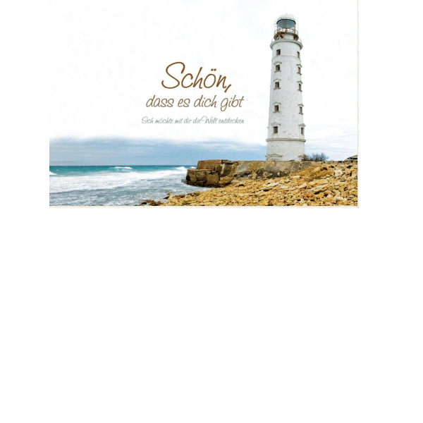 Allgemeine Wünsche  - Postkarten – Format: 11,5 cm x 17,5 cm - Nice Moments – Schön, dass es dich gibt. - Leuchtturm
