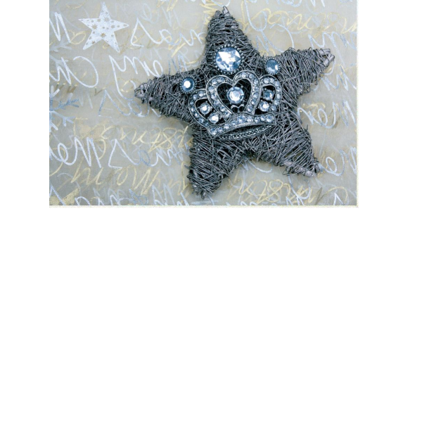 Ohne Text  - Postkarten – Format: 11,5 cm x 17,5 cm - Nice Moments – Stern mit Krone
