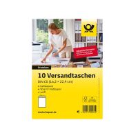 10 Versandtaschen C5 - ohne Fenster - weiß -...