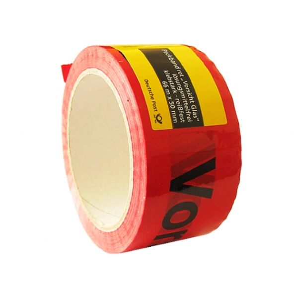 Packband Vorsicht Glas 66 m x 50 mm