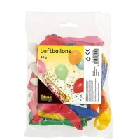 Idena Luftballons, sortiert ca. 40 g, 34 Luftballons farbig gemischt