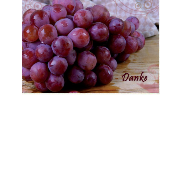 Danke - Nice Moments - Augentraum – Klappkarten – Format: 11,5 cm x 17,5 cm – Trauben