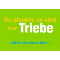 Postkarte unARTig Du glaubst, es sind nur Triebe und Du...