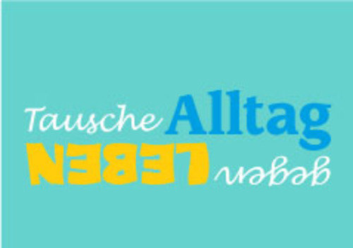 Allgemeine Wünsche - Sprüche - unARTig - Postkarte im Format 15 x 10 cm - "Tausche Alltag gegen Leben"