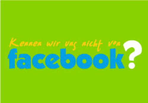 Allgemeine Wünsche - Sprüche - unARTig - Postkarte im Format 15 x 10 cm - "Kennen wir uns nicht von Facebook?"