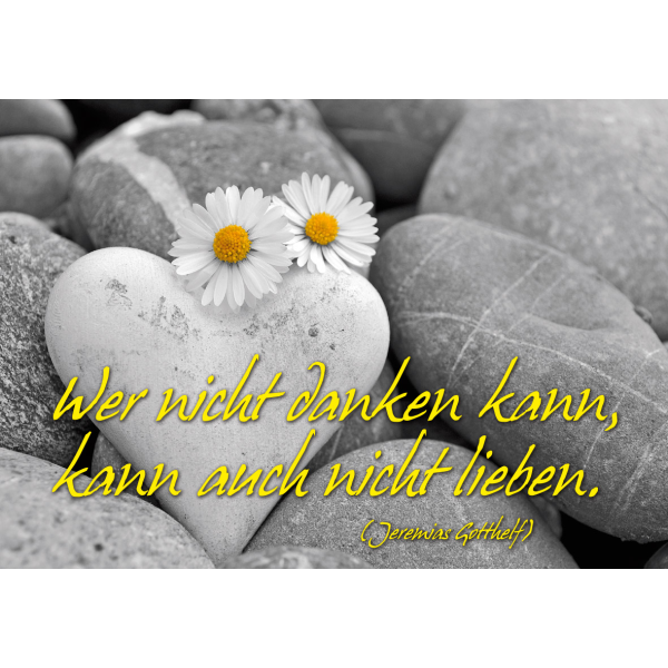 DenkARTen - Postkarte im Format 15 x 10cm - Sprüche - Fotokarten - Wer nicht danken kann,...