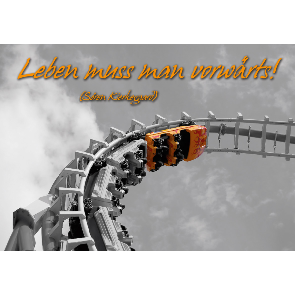 DenkARTen - Postkarte im Format 15 x 10cm - Sprüche - Fotokarten - Leben muss man...