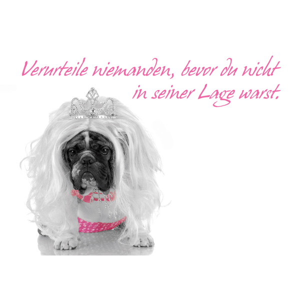 DenkARTen - Postkarte im Format 15 x 10cm - Sprüche - Fotokarten - Verurteile niemanden,...
