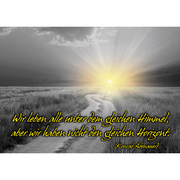 DenkARTen - Postkarte im Format 15 x 10cm - Sprüche - Fotokarten - Wir leben alle...